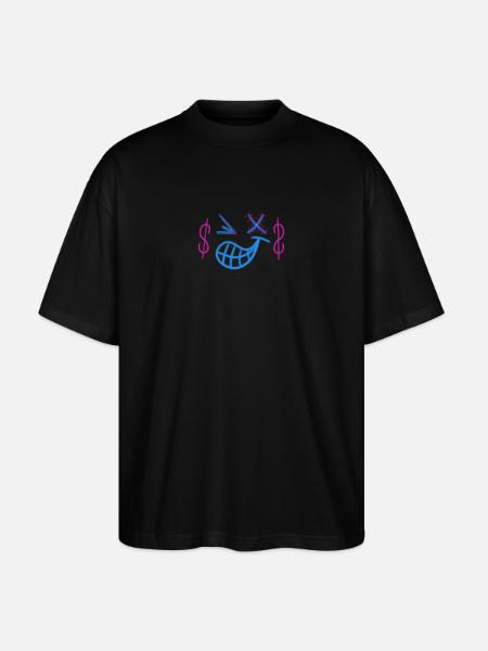 X-Smile - Stanley/Stella Oversized Unisex Bio T-Shirt Blaster 2.0 - Schwarz