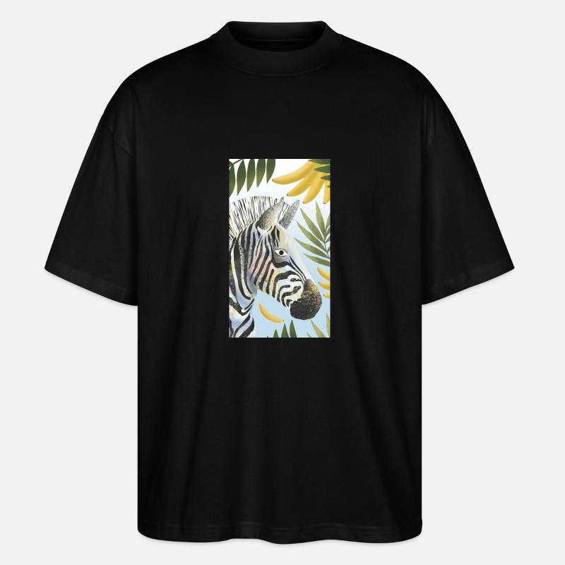 Zebra - Stanley/Stella Oversized Unisex Bio T-Shirt Blaster 2.0 - Schwarz