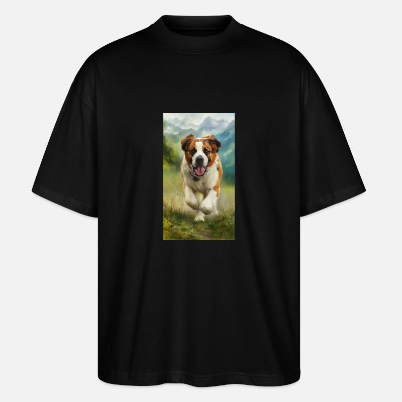 Wuffi - Stanley/Stella Oversized Unisex Bio T-Shirt Blaster 2.0 - Schwarz
