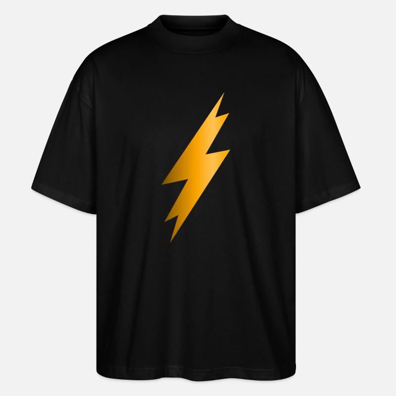Blitzschlag - Stanley/Stella Oversized Unisex Bio T-Shirt Blaster 2.0 - Schwarz