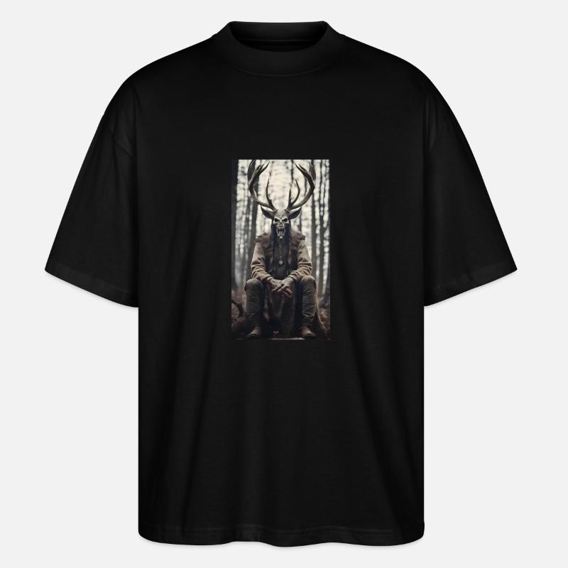 Der Wald lebt - Stanley/Stella Oversized Unisex Bio T-Shirt Blaster 2.0 - Schwarz