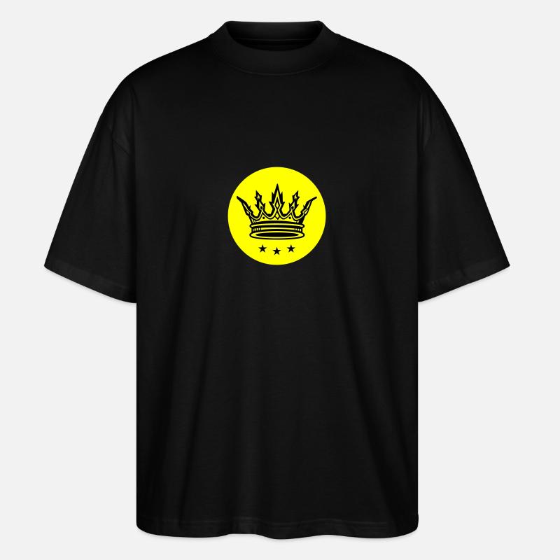 Krone - Stanley/Stella Oversized Unisex Bio T-Shirt Blaster 2.0 - Schwarz