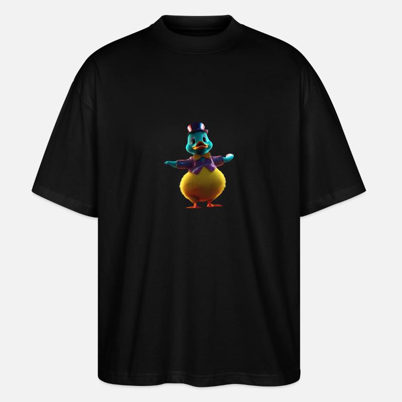 Zauber Ente - Stanley/Stella Oversized Unisex Bio T-Shirt Blaster 2.0 - Schwarz