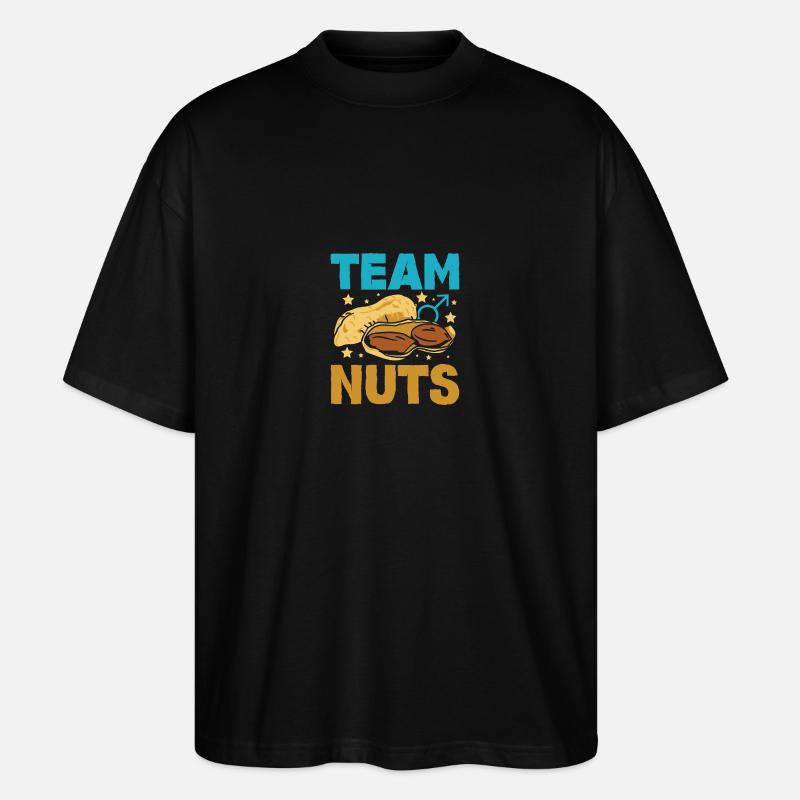 Gender Reveal Team garçon nuts - T-shirt bio Blaster 2.0 coupe oversize Stanley/Stella Unisexe - noir