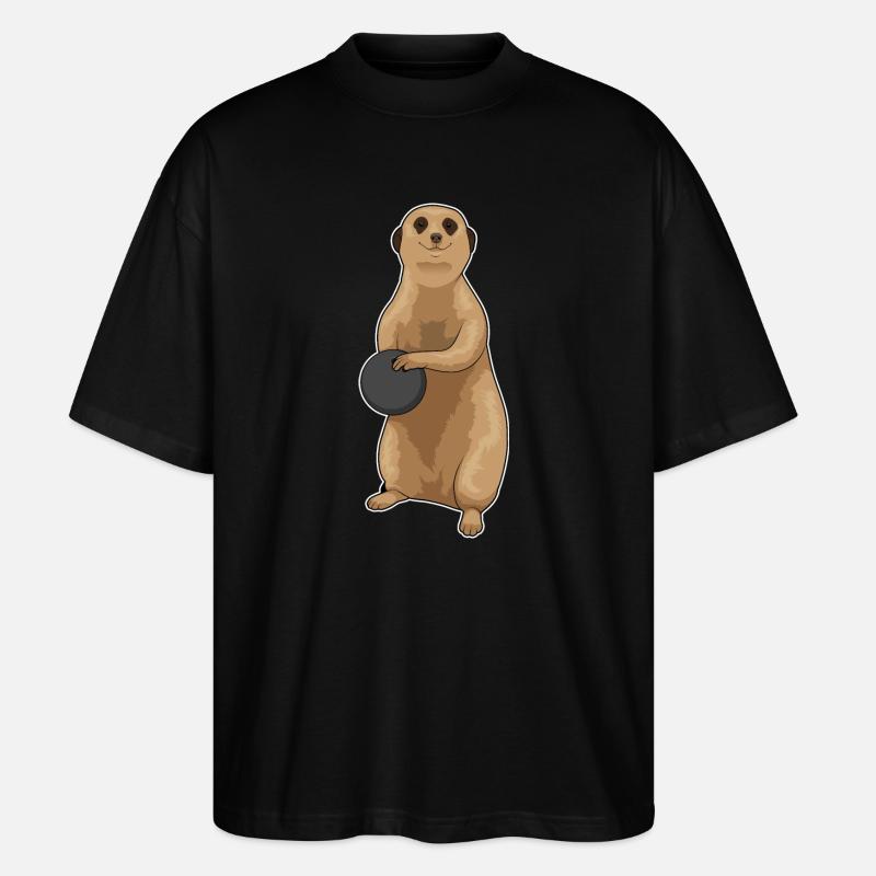 Suricate Boule de bowling - T-shirt bio Blaster 2.0 coupe oversize Stanley/Stella Unisexe - noir