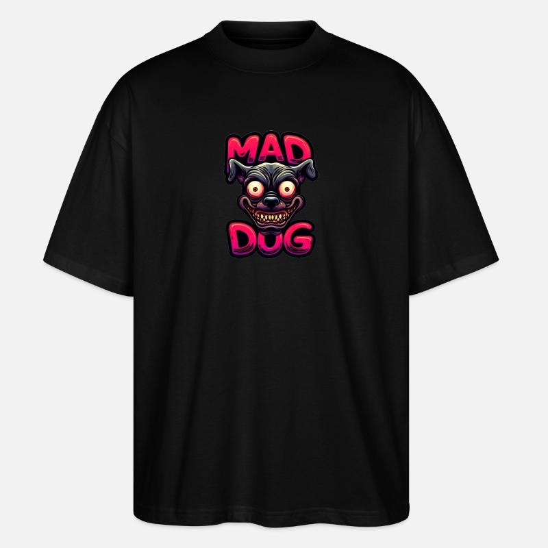 MAD HUND - Stanley/Stella Oversized Unisex Bio T-Shirt Blaster 2.0 - Schwarz
