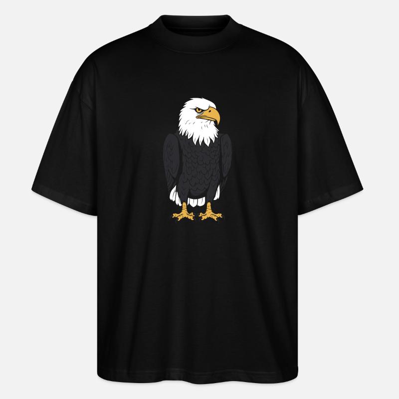 Citation humour Oiseau aigle - T-shirt bio Blaster 2.0 coupe oversize Stanley/Stella Unisexe - noir