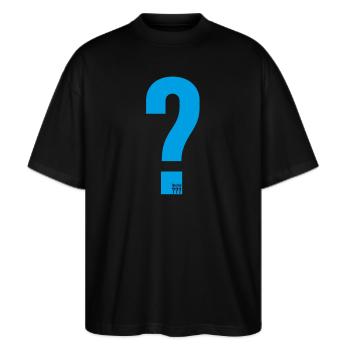 Die Drei ??? Kostüm Peter - Stanley/Stella Oversized Unisex Bio T-Shirt Blaster 2.0 - Schwarz - Vorne - Alina (178cm) & Michal (187cm)