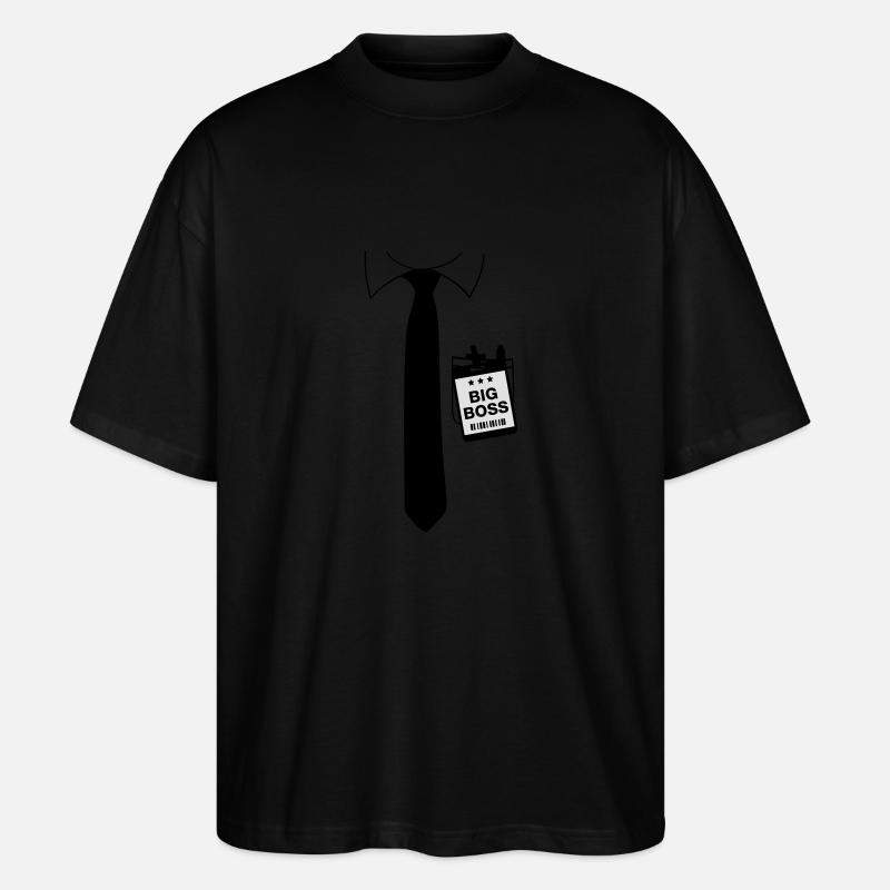 Big Boss Krawatte - Stanley/Stella Oversized Unisex Bio T-Shirt Blaster 2.0 - Schwarz