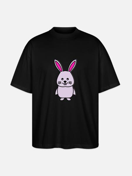 hase comic - Stanley/Stella Oversized Unisex Bio T-Shirt Blaster 2.0 - Schwarz