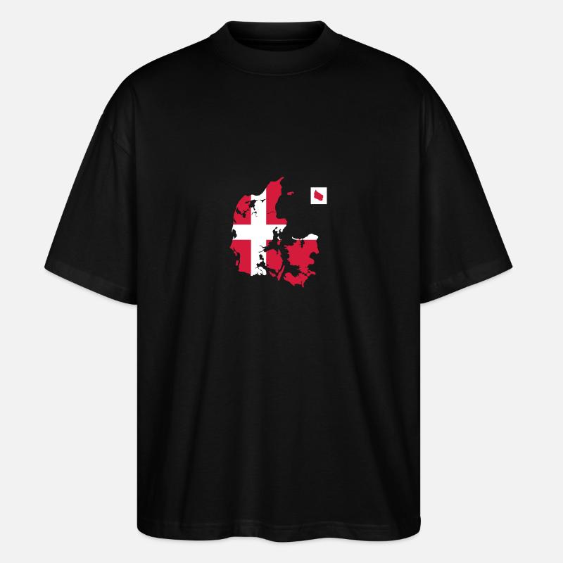 Dänemark - Stanley/Stella Oversized Unisex Bio T-Shirt Blaster 2.0 - Schwarz