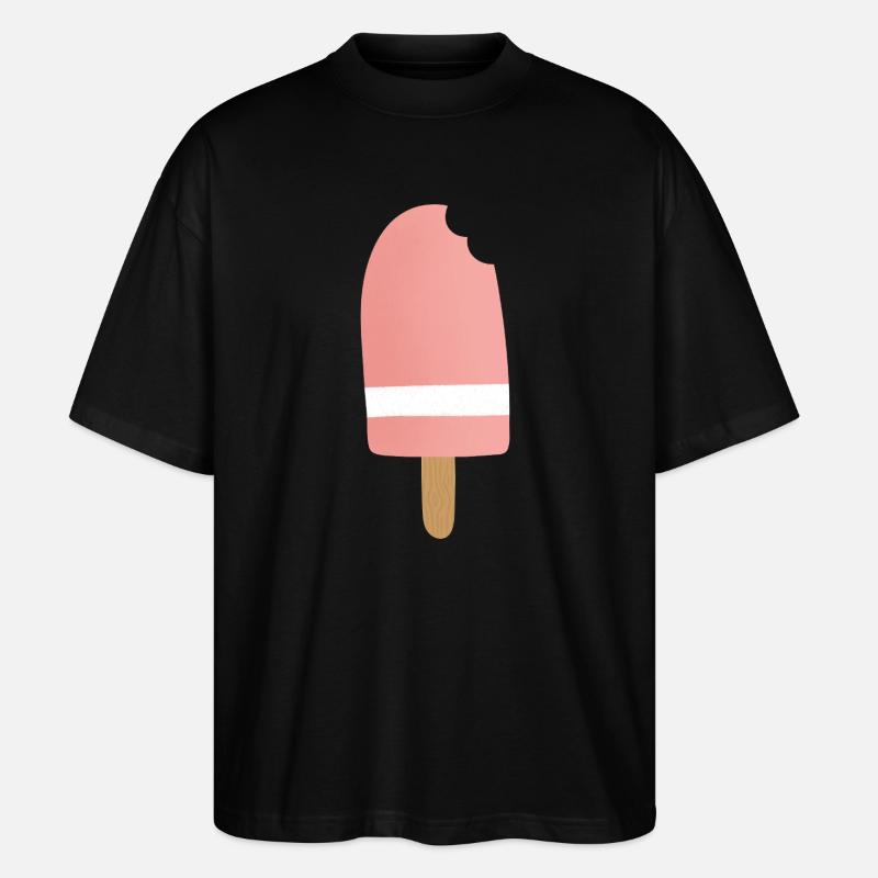 Gradient Pink Popsicle Bite - Stanley/Stella Oversized Unisex Bio T-Shirt Blaster 2.0 - Schwarz