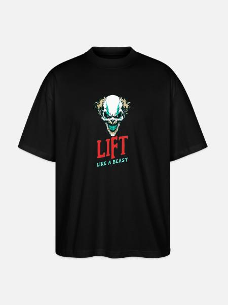 Lift Like A Beast - Stanley/Stella Oversized Unisex Organic T-shirt Blaster 2.0 - black