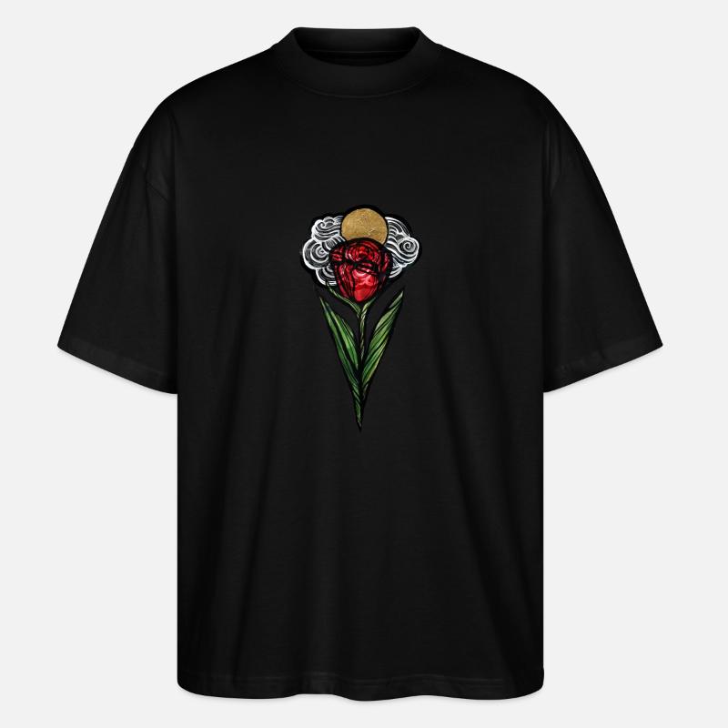 Rose - Stanley/Stella Oversized Unisex Bio T-Shirt Blaster 2.0 - Schwarz