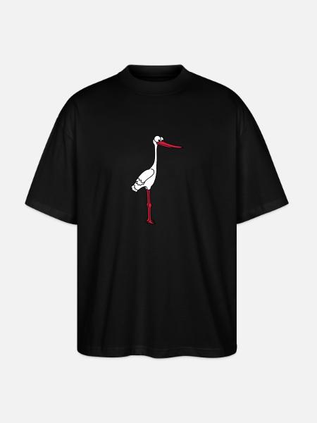 Stork - Stanley/Stella Oversized Unisex Bio T-Shirt Blaster 2.0 - Schwarz