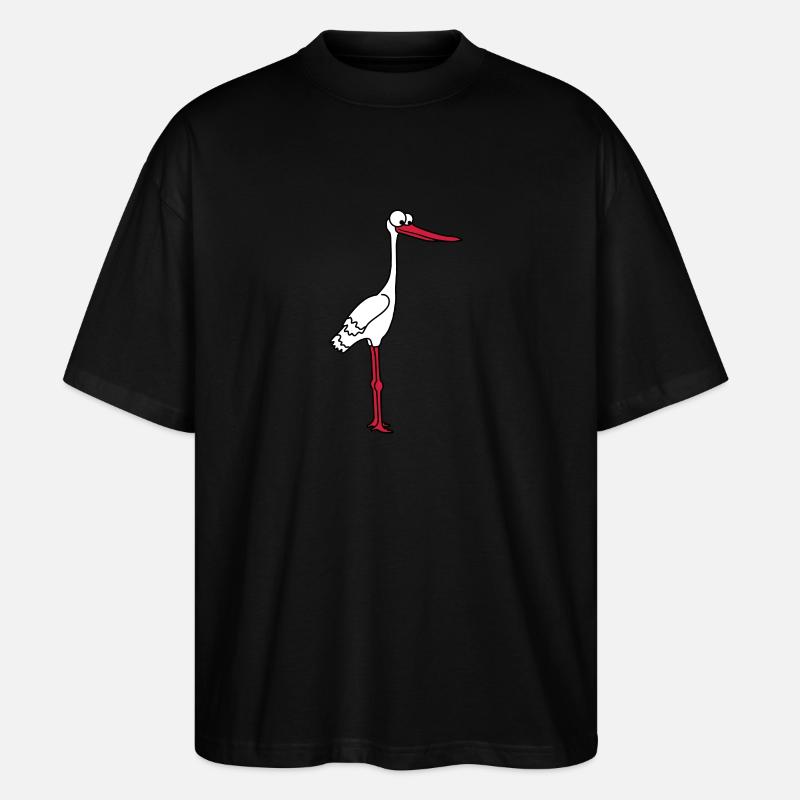 Stork - Stanley/Stella Oversized Unisex Bio T-Shirt Blaster 2.0 - Schwarz
