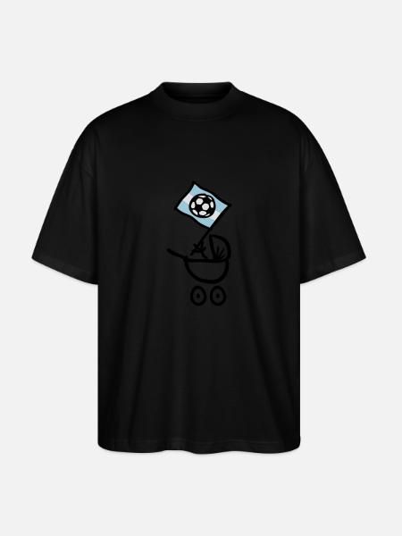 Argentina Bebé Fútbol Fan - Stanley/Stella Oversized Unisex Organic T-shirt Blaster 2.0 - black