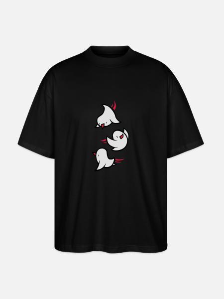 Vögel - Stanley/Stella Oversized Unisex Bio T-Shirt Blaster 2.0 - Schwarz
