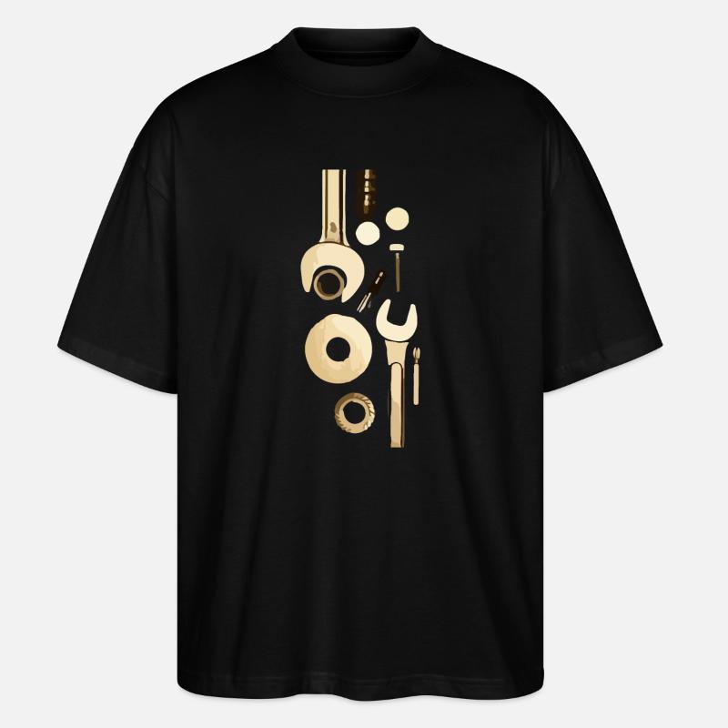 Werkzeug - Stanley/Stella Oversized Unisex Bio T-Shirt Blaster 2.0 - Schwarz