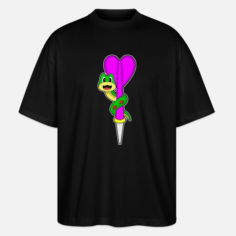 Fléchette serpent - T-shirt bio Blaster 2.0 coupe oversize Stanley/Stella Unisexe - noir