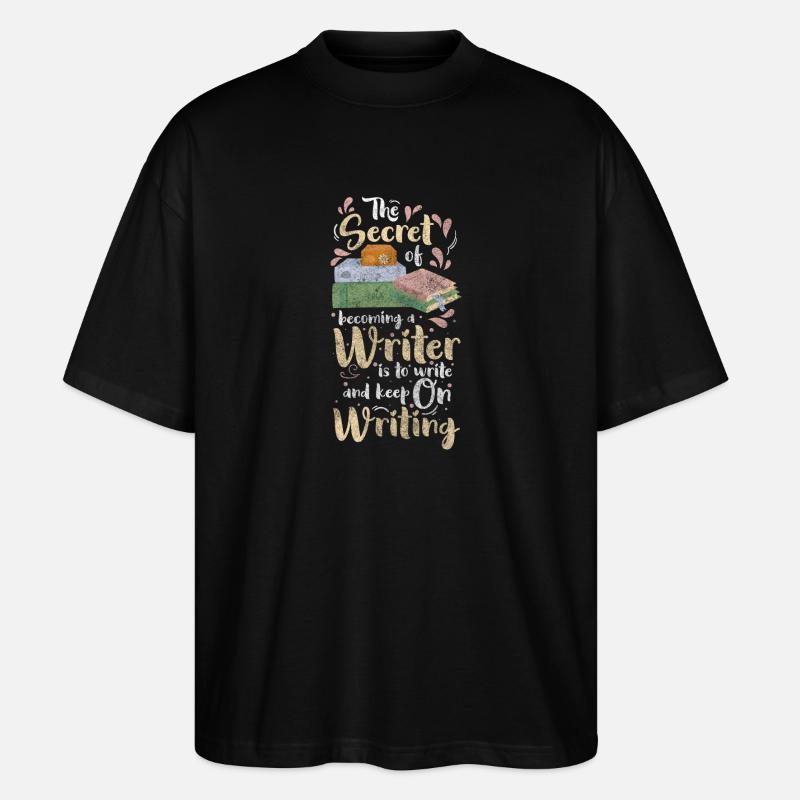 Écrivain Écriture Fantasy Profession - T-shirt bio Blaster 2.0 coupe oversize Stanley/Stella Unisexe - noir