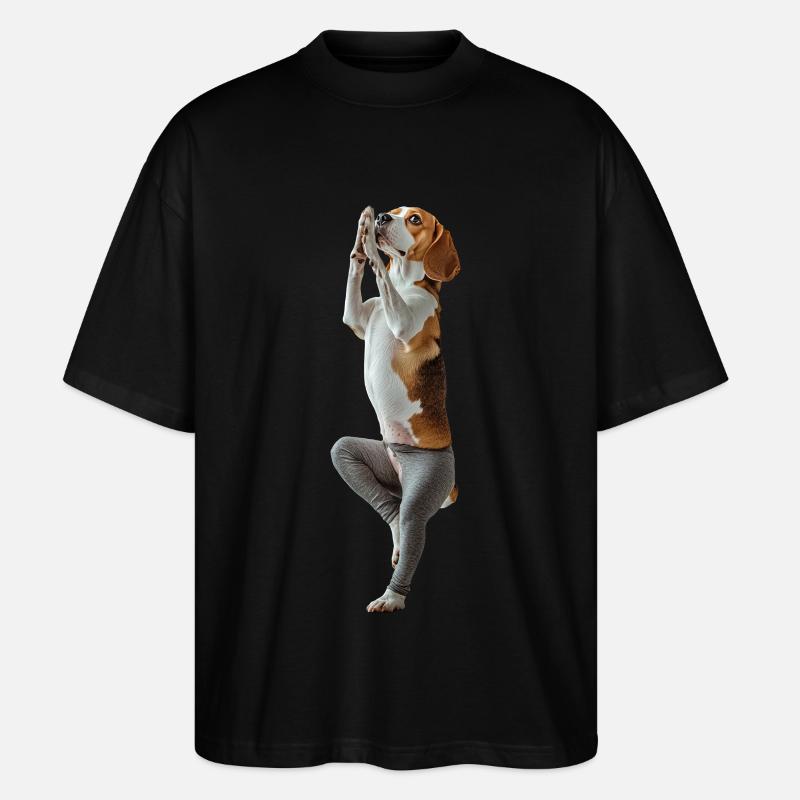 Beagle - Stanley/Stella Oversized Unisex Bio T-Shirt Blaster 2.0 - Schwarz