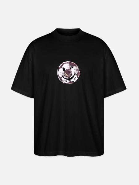 Soccer Smile - Stanley/Stella Oversized Unisex Organic T-shirt Blaster 2.0 - black