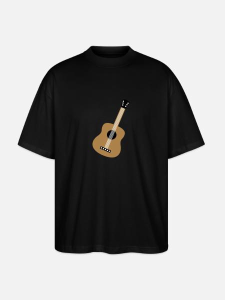 Gitarre - Stanley/Stella Oversized Unisex Bio T-Shirt Blaster 2.0 - Schwarz