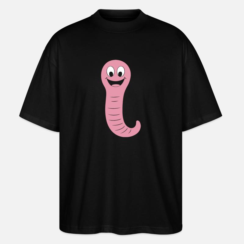 Regenwurm - Stanley/Stella Oversized Unisex Bio T-Shirt Blaster 2.0 - Schwarz