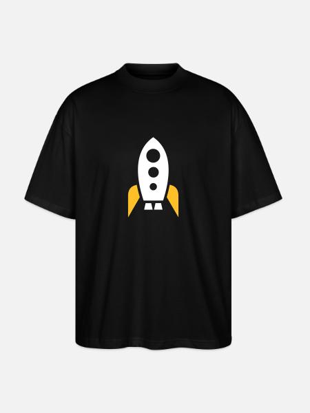 Vaisseau spatial - T-shirt bio Blaster 2.0 coupe oversize Stanley/Stella Unisexe - noir
