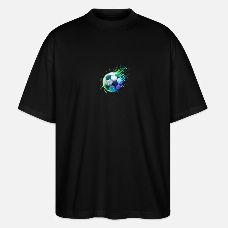 Ballon de foot - T-shirt bio Blaster 2.0 coupe oversize Stanley/Stella Unisexe - noir