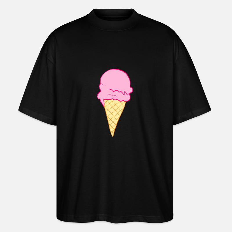 ice creme - Stanley/Stella Oversized Unisex Bio T-Shirt Blaster 2.0 - Schwarz