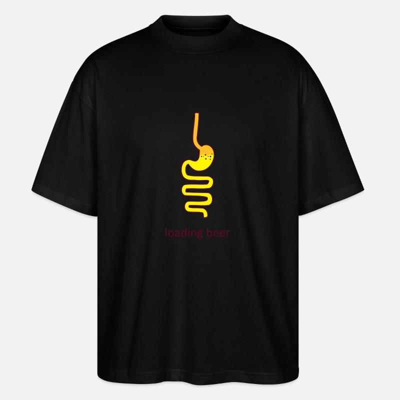 Magen Bier - Stanley/Stella Oversized Unisex Bio T-Shirt Blaster 2.0 - Schwarz