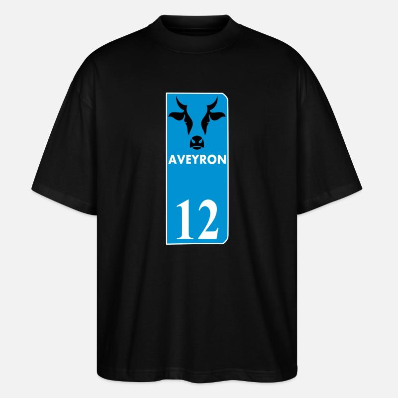 Aveyron - Stanley/Stella Oversized Unisex Bio T-Shirt Blaster 2.0 - Schwarz