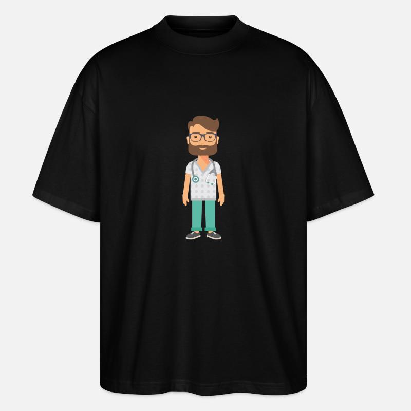 Doktor - Stanley/Stella Oversized Unisex Bio T-Shirt Blaster 2.0 - Schwarz