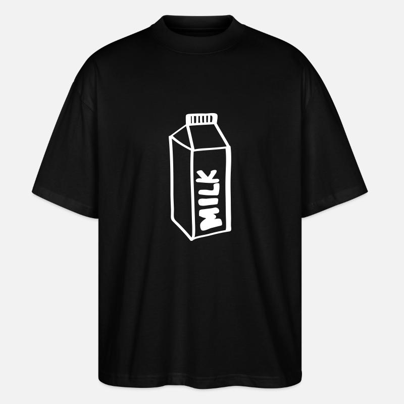 Lait au lait - T-shirt bio Blaster 2.0 coupe oversize Stanley/Stella Unisexe - noir