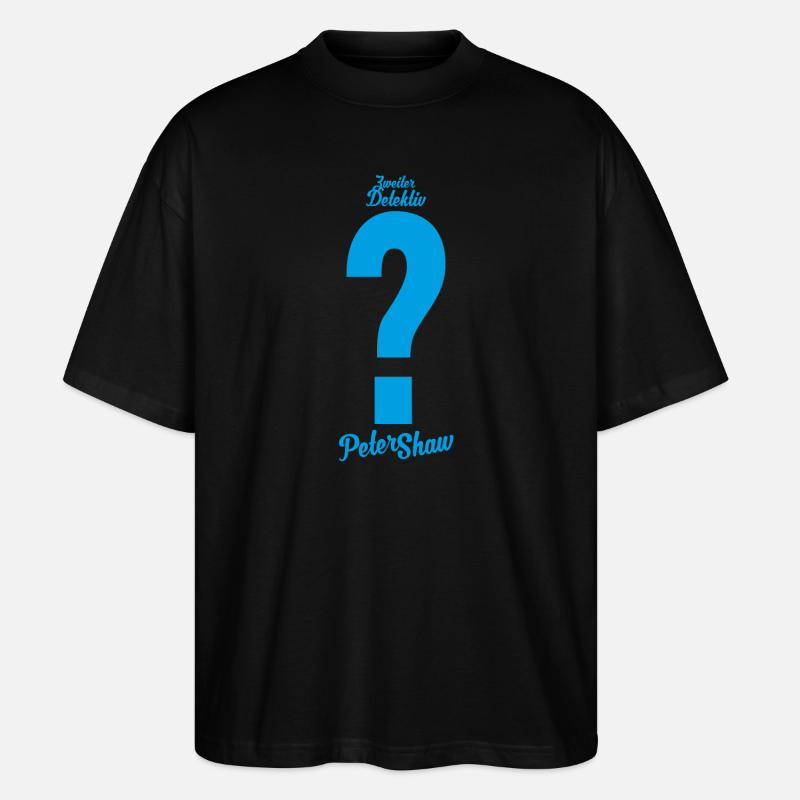 Die Drei ??? Peter Shaw Kostüm - Stanley/Stella Oversized Unisex Bio T-Shirt Blaster 2.0 - Schwarz