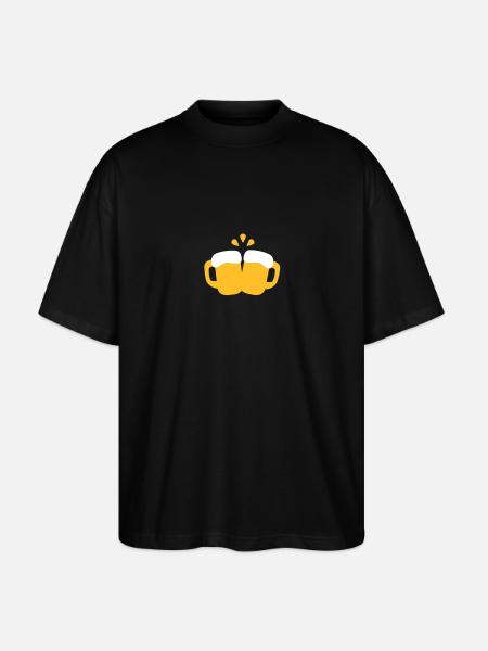 Bier - Stanley/Stella Oversized Unisex Bio T-Shirt Blaster 2.0 - Schwarz