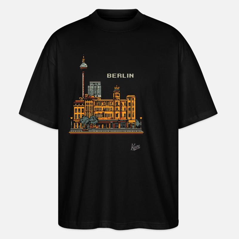 Pixel Berlin - Stanley/Stella Oversized Unisex Organic T-shirt Blaster 2.0 - black