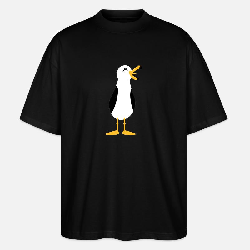 Seagull / Seagull (3c) - Stanley/Stella Oversized Unisex Organic T-shirt Blaster 2.0 - black