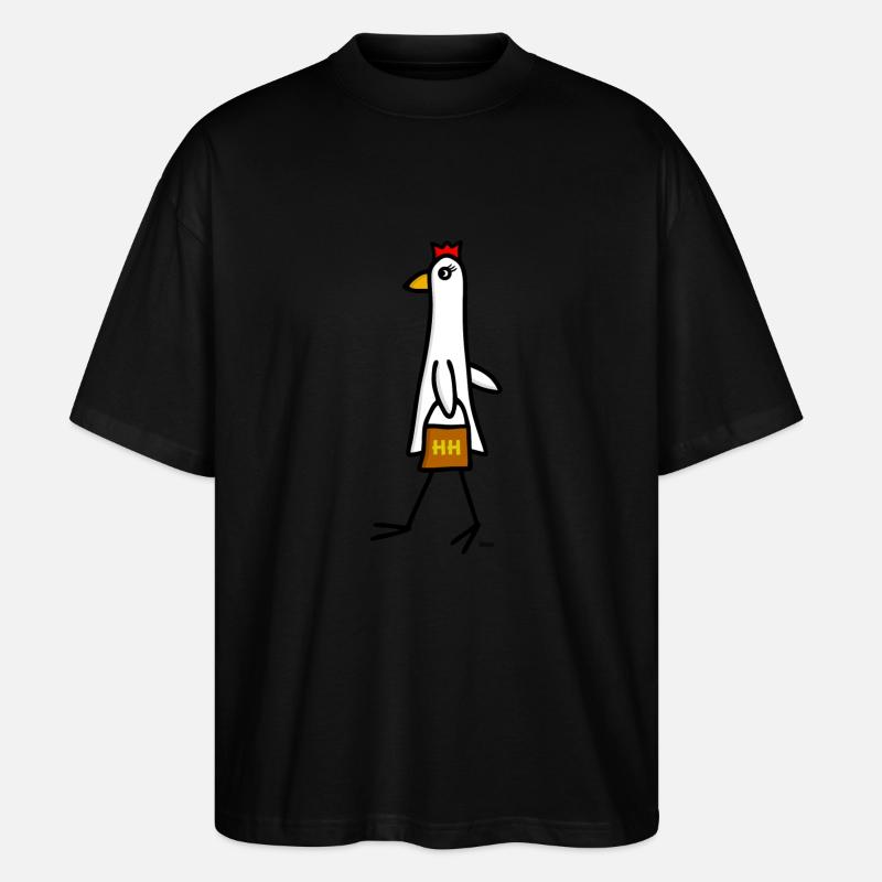 Hilla Huhn - Stanley/Stella Oversized Unisex Bio T-Shirt Blaster 2.0 - Schwarz