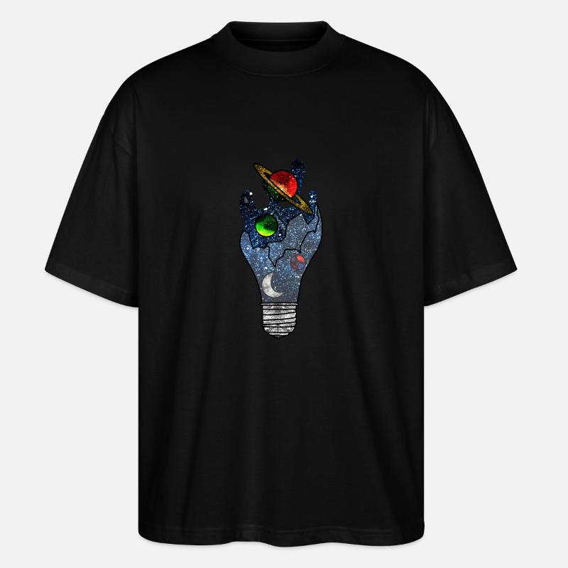 Kosmische Idee - Stanley/Stella Oversized Unisex Bio T-Shirt Blaster 2.0 - Schwarz
