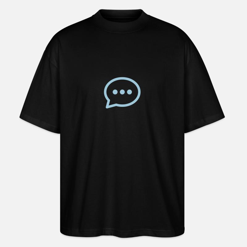 Sprechblase - Stanley/Stella Oversized Unisex Bio T-Shirt Blaster 2.0 - Schwarz
