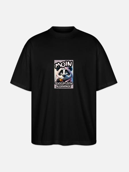 Augenringe am Morgen - Stanley/Stella Oversized Unisex Bio T-Shirt Blaster 2.0 - Schwarz