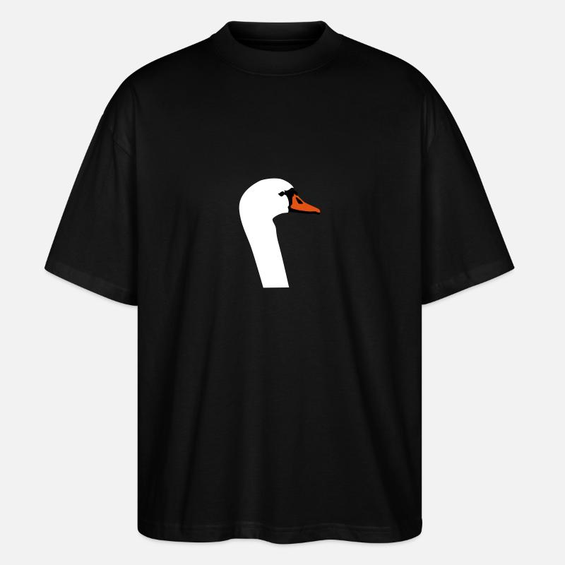 Schwan - Stanley/Stella Oversized Unisex Bio T-Shirt Blaster 2.0 - Schwarz