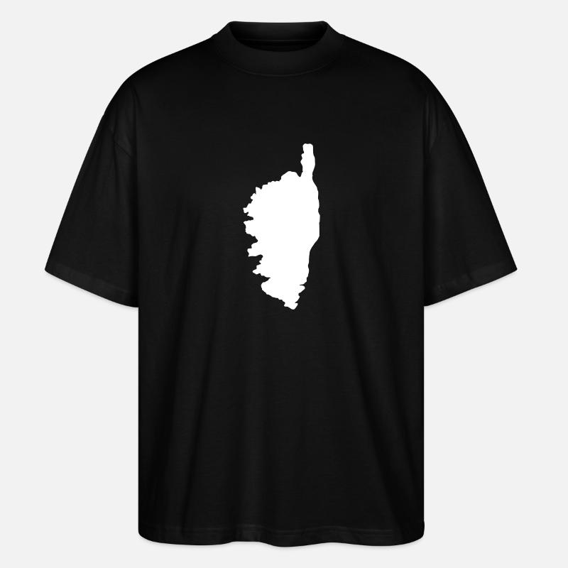 Korsika - Stanley/Stella Oversized Unisex Bio T-Shirt Blaster 2.0 - Schwarz