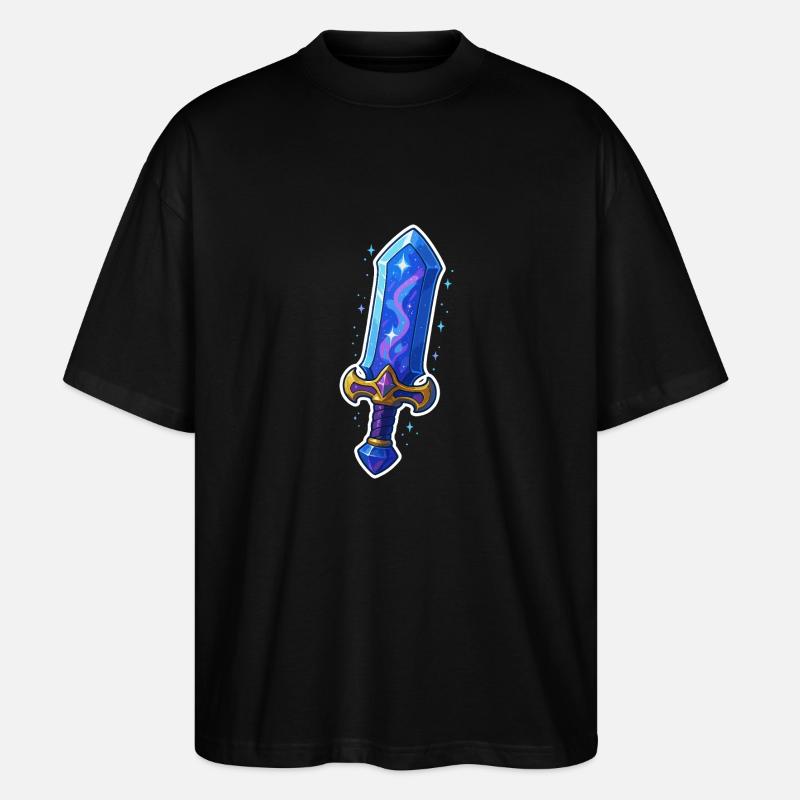 Fantasy Sword - Stanley/Stella Oversized Unisex Bio T-Shirt Blaster 2.0 - Schwarz