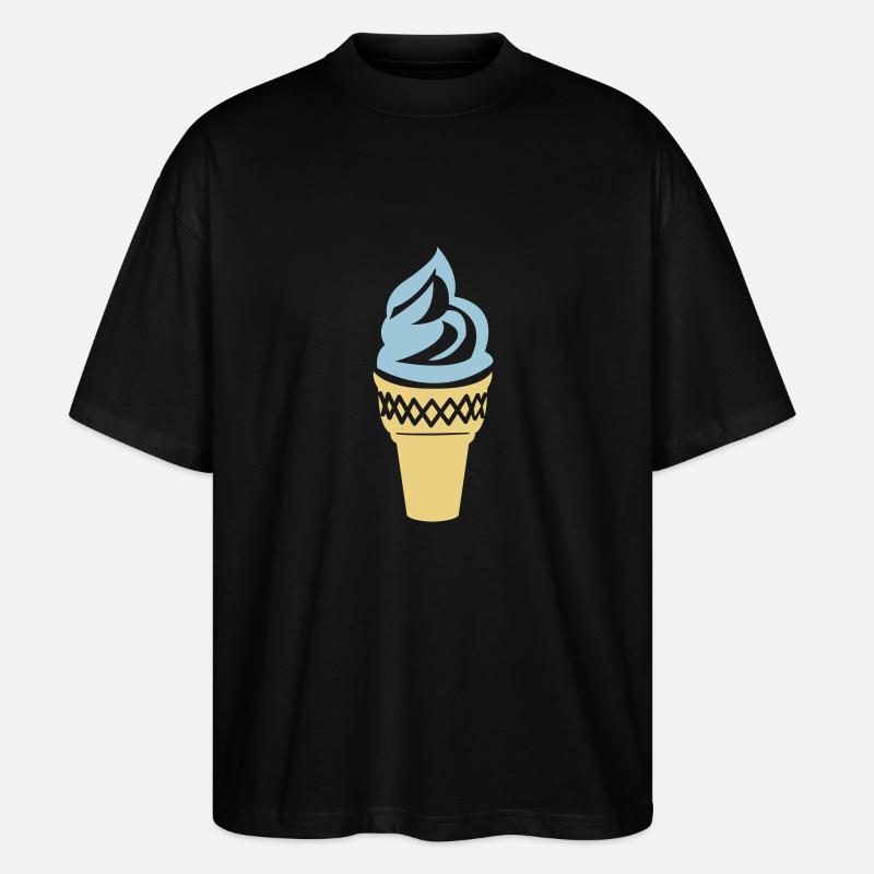 eis creme - Stanley/Stella Oversized Unisex Bio T-Shirt Blaster 2.0 - Schwarz