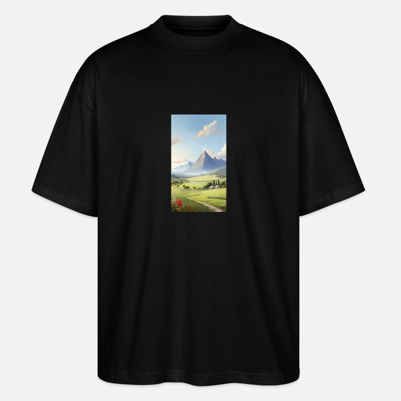 Panorama - Stanley/Stella Oversized Unisex Bio T-Shirt Blaster 2.0 - Schwarz