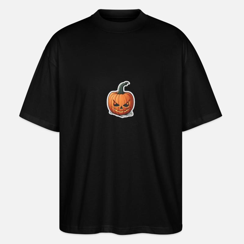 Pumpkin - Stanley/Stella Oversized Unisex Bio T-Shirt Blaster 2.0 - Schwarz